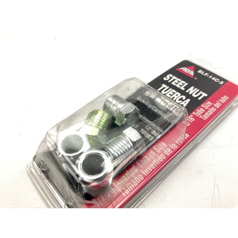 (5) AGS BLF-14C Steel Tube Nut, 5/16'' (1/2''-20) Inverted