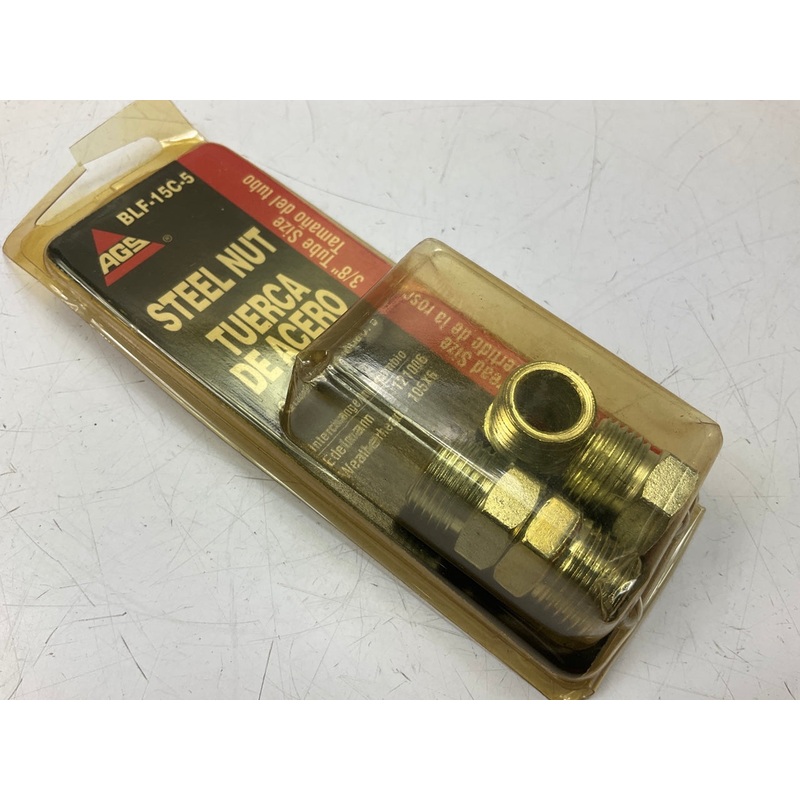 (5) AGS BLF-15C Steel Tube Nut, 3/8'' (5/8''-18) Inverted