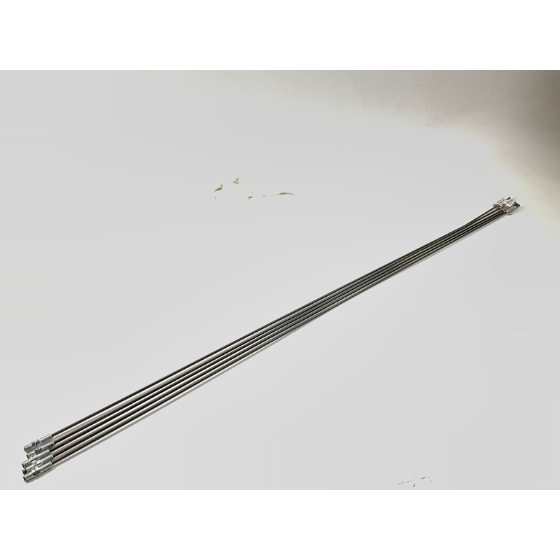 (5) AGS PA-351 PVF Coated Steel Brake Line: 51'' Long, 3/16'' Diameter, Universal