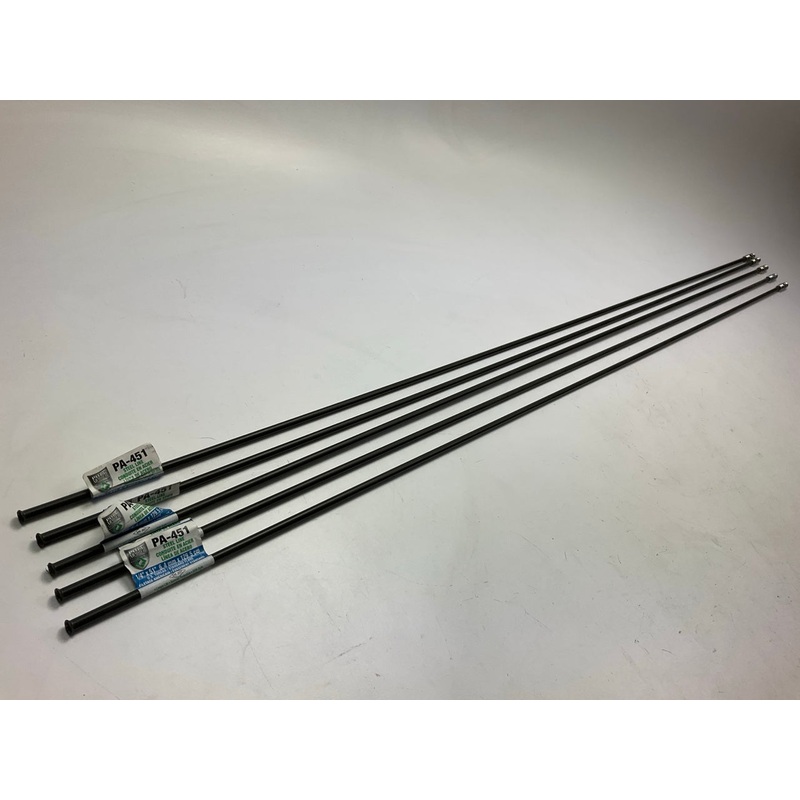 (5) AGS PA-451 PVF Coated Steel Brake Line: 51'' Long, 1/4'' Diameter, Universal
