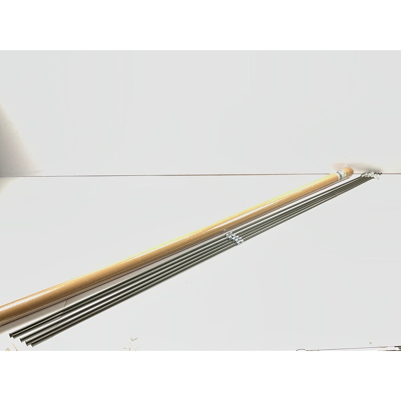 (5) AGS PA-572 PVF Coated Steel Brake Line: 72'' Long, 5/16'' Diameter, Universal