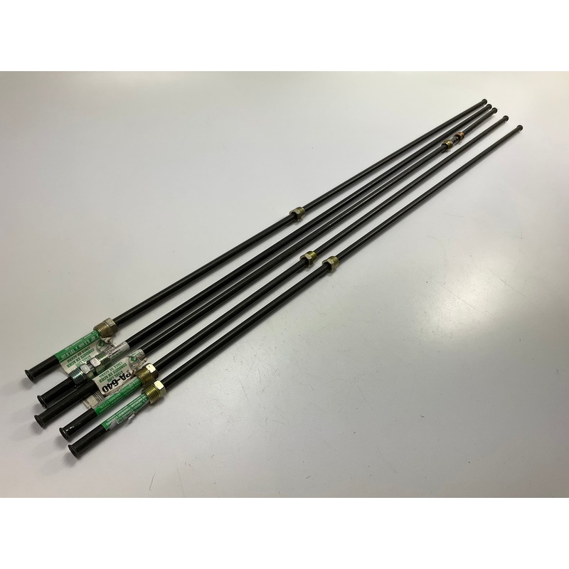 (5) AGS PA-640 PVF Coated Steel Brake Line: 40'' Long, 3/8'' Diameter, Universal