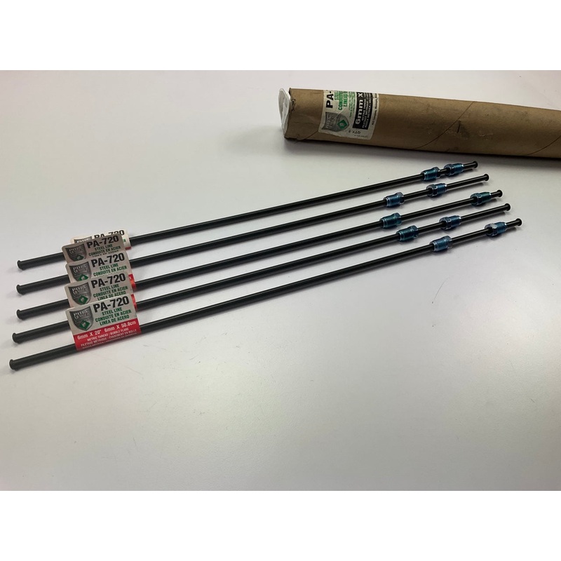 (5) AGS PA-720 For Toyota Brake Lines,  6mm X 20'',  M12 X 1mm Thread Fittings