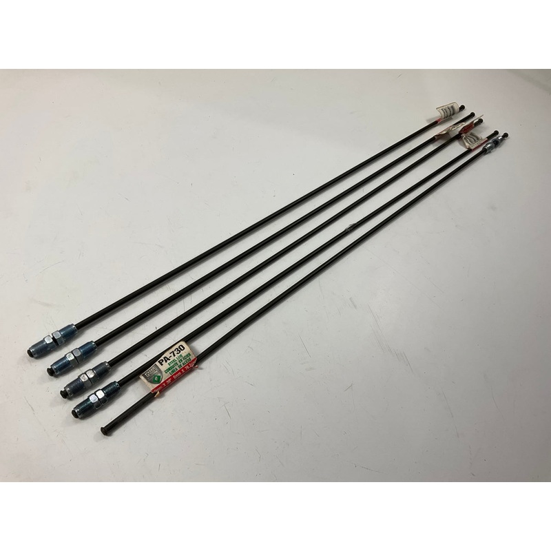 (5) AGS PA-730 PVF Coated Steel Brake Line, 30'' Long, 6mm Diameter, Universal