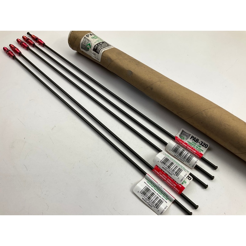 (5) AGS PAB-320 PVF Coated Steel Brake Line, 20'' Long, 3/16'' Diameter, Universal