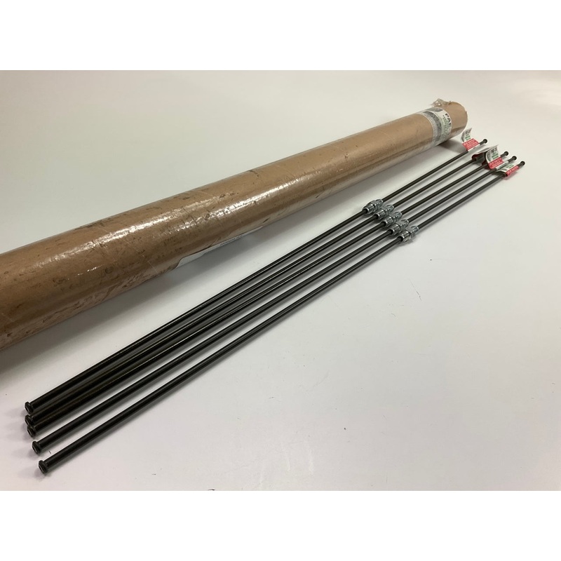 (5) AGS PAE330 Metric M10x1.0 Thread Bubble Flare Steel Brake Line - 3/16''x 30''