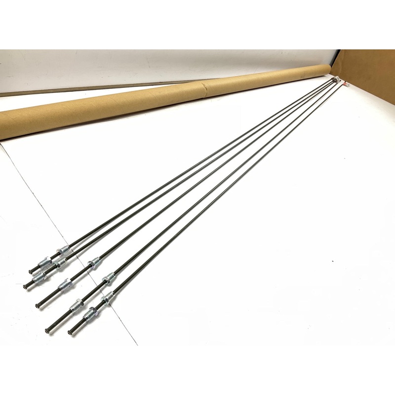 (5) AGS PAE372 European Poly-Armour PVF Steel Brake Line 3/16'' X 72'',  M10 X 1mm