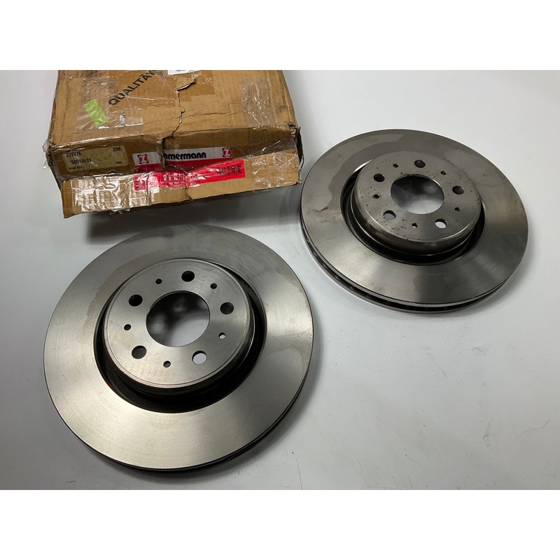 (2) Zimmerman 272276 Front Brake Rotors, Slight Surface Rust From Storage