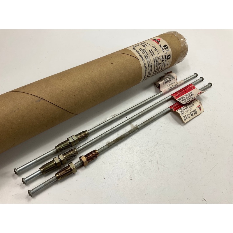 (3) AGS BLB-312 British Steel 3/16'' X 12'' Brake Hydraulic Line