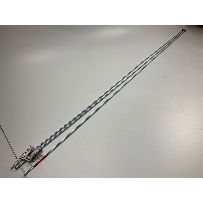 (3) AGS BLE-372 European Steel Brake Line - 3/16'' X 72'', M10x1 Thread Fittings