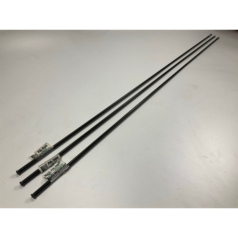 (3) AGS PA560 PVF Coated Steel Brake Lines 60'' Long, 5/16'' Diameter, 1/2'' Thread