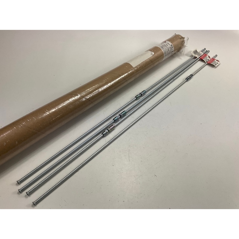 (4) AGS BL-330 Domestic Steel Brake Line, 3/16'' X 30'' Long, 3/8 - 24''