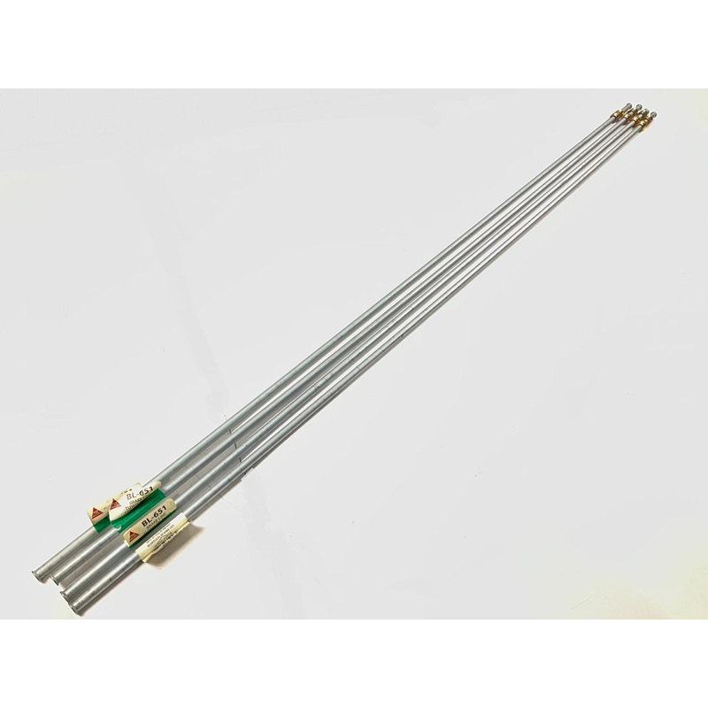(4) AGS BL-651 Brake Lines - 3/8'' X 51'', 5/8-18 US Thread Fittings
