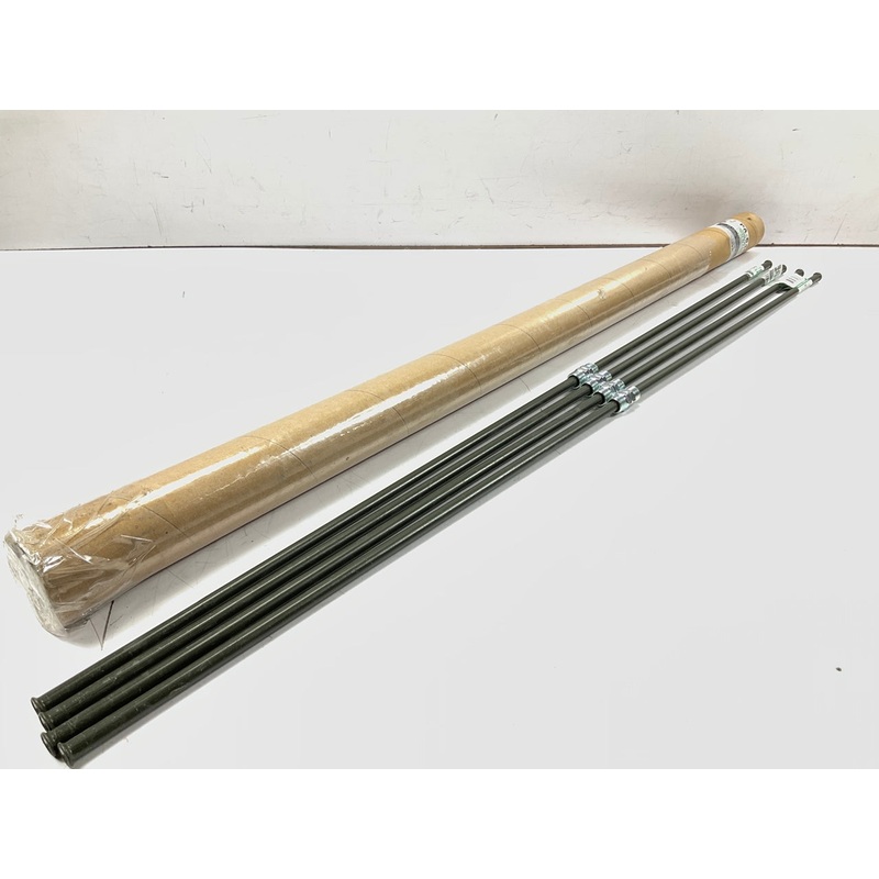 (4) AGS PA-640 PVF Steel Brake Lines, 3/8'' X 40'', 5/8-18'' US Thread Fittings