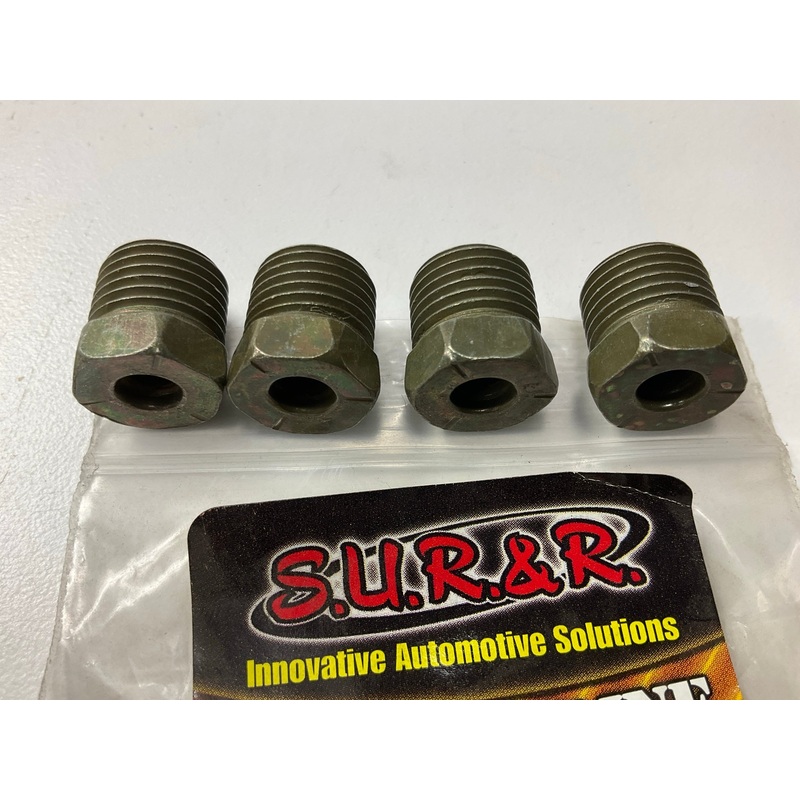 (4) Sur-r BR155 9/16''-18 Inverted Flare Nut Fittings