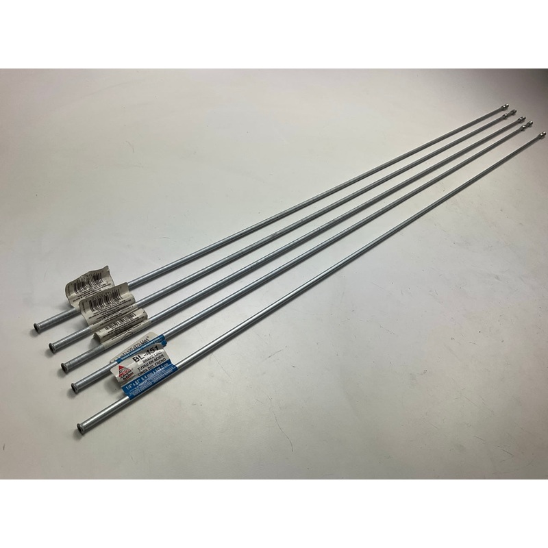 (5) AGS BL-451 Steel Brake Line 1/4'' X 51'' Long, 7/16-24 Thread Size
