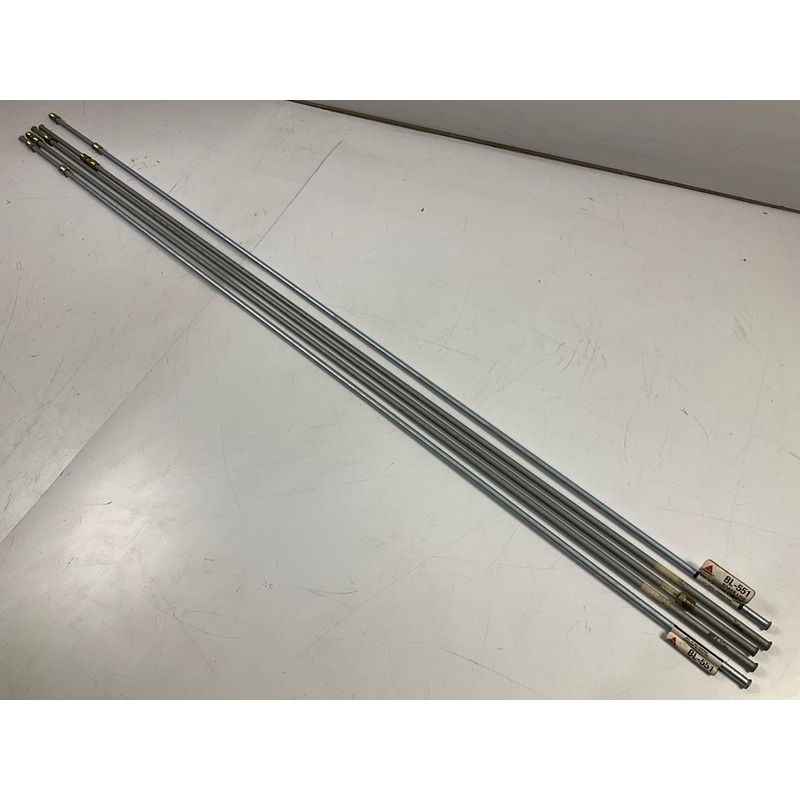(5) AGS BL551 Steel Brake / Fuel / Transmission Lines 5/16'' X 51'', 1/2-20 Thread