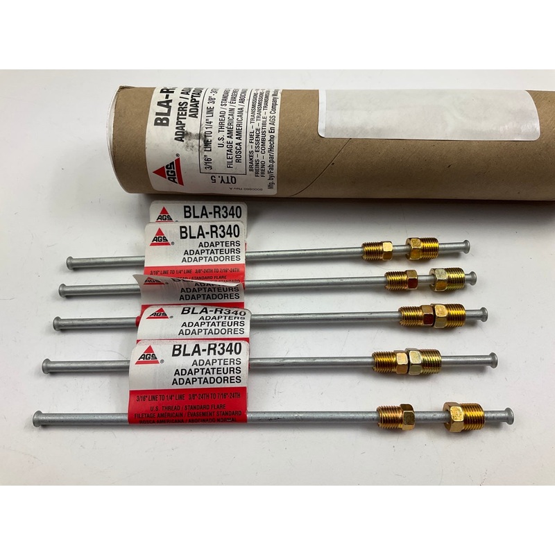 (5) AGS BLA-R340 Brake Line Adapters, 24''X3/16''