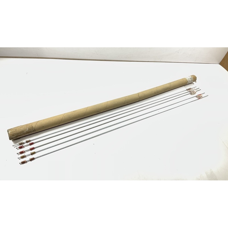 (5) AGS BLB-351 Steel Brake Lines 3/16'' X 51'', 3/8-24 Thread Fittings
