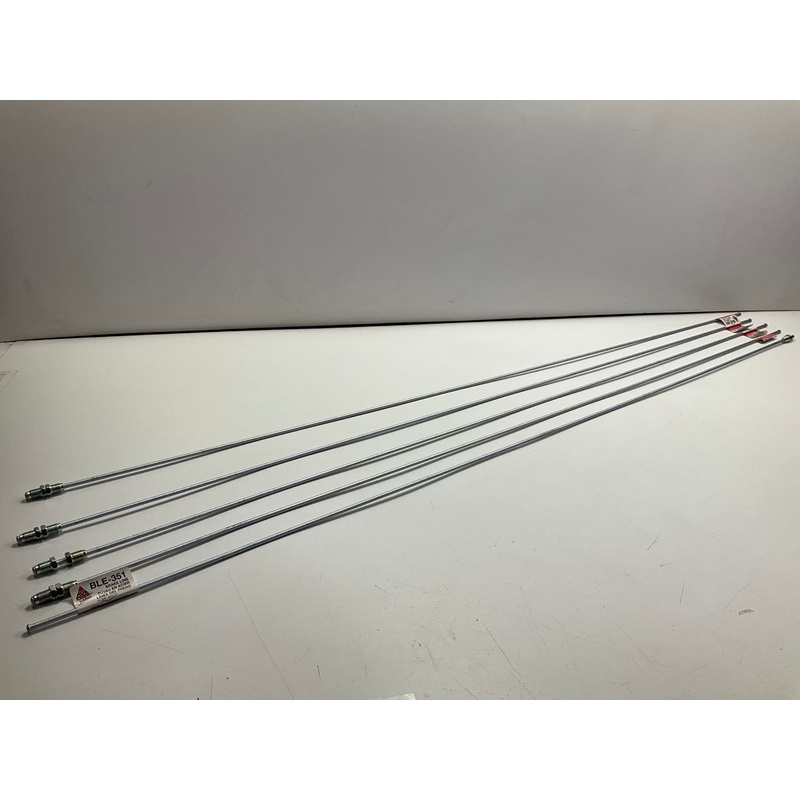 (5) AGS BLE-351 European Steel Brake Line 3/16 X 51'', M10 X 1mm Threads