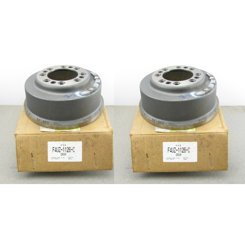 (2) OEM Ford F4UZ-1126-C 92-02 Ford E-350 Van W/ Dana 60 Axle Rear Brake Drums