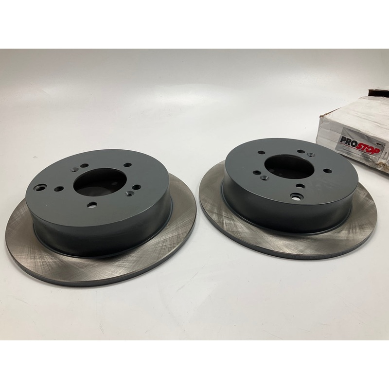 (2) Pro Stop 31336GP Rear Coated Brake Rotor For 2005-2015 Hyundai Tucson