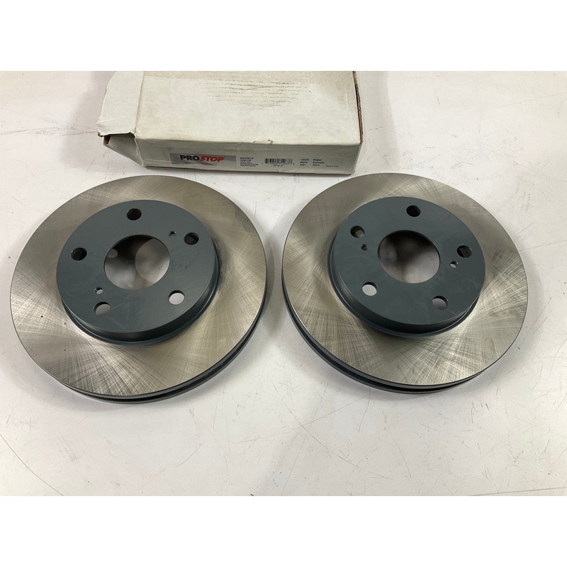 (2) Pro Stop 3291GP Front Brake Rotor For 1992-2001 Toyota Camry