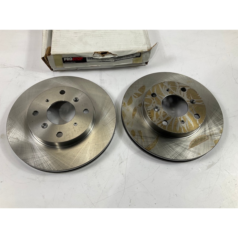 (2) Pro Stop 3297G Front Brake Rotor For 1992-1996 Honda Prelude