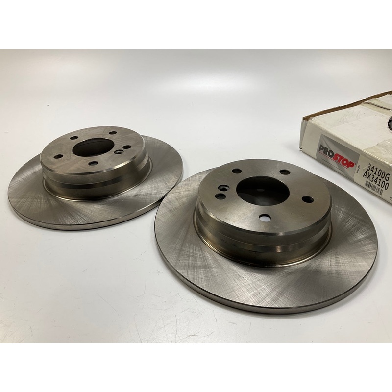 (2) Pro Stop 34100G Rear Brake Rotor