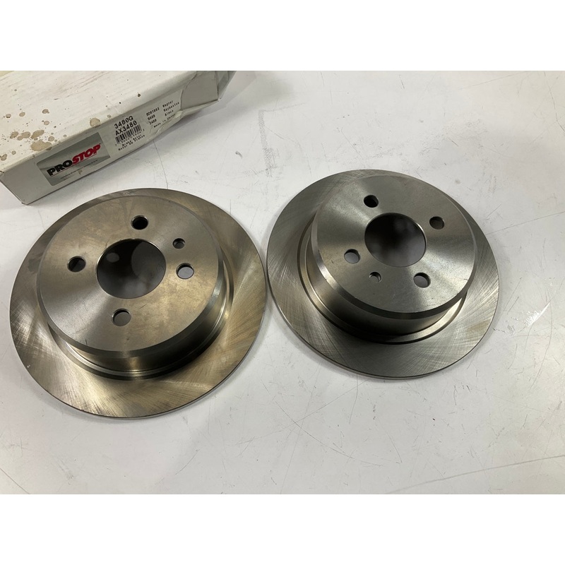 (2) Pro Stop 3480G Rear Disc Brake Rotor