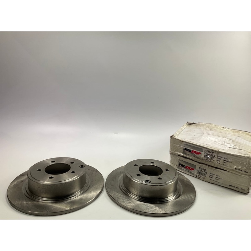 (2) Pro Stop 53043G Rear Brake Rotors