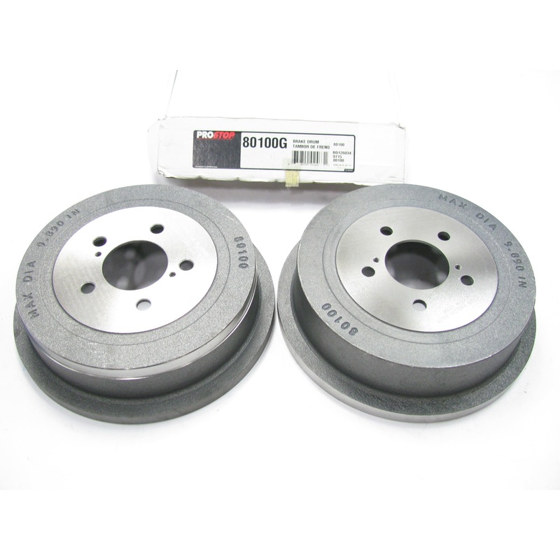 (2) Pro Stop 80100G Rear Brake Drums - 15'' Wheels ONLY - PAIR AS SHOWN
