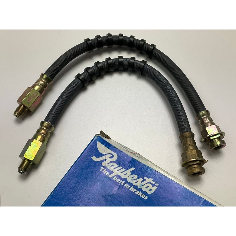 (2) Raybestos BH36550 FRONT Brake Hose - (Front Drum Brakes Only)