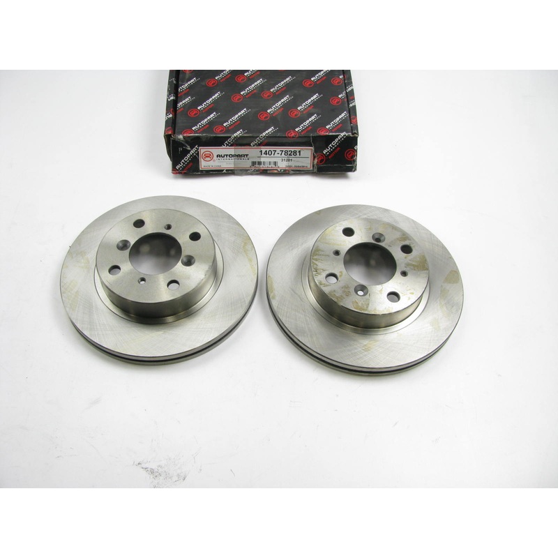 (2) Autopart International 1407-78281 Front Disc Brake Rotor 95-01 Suzuki Esteem