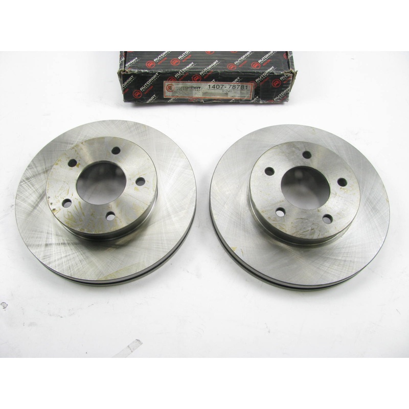 (2) Autopart International 1407-78781 Front Disc Brake Rotor 1996-1998 Mazda MPV
