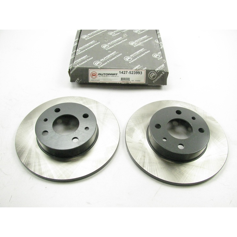 (2) Autopart International 1427-523993 Rear Disc Brake Rotor 2012-2019 Fiat 500