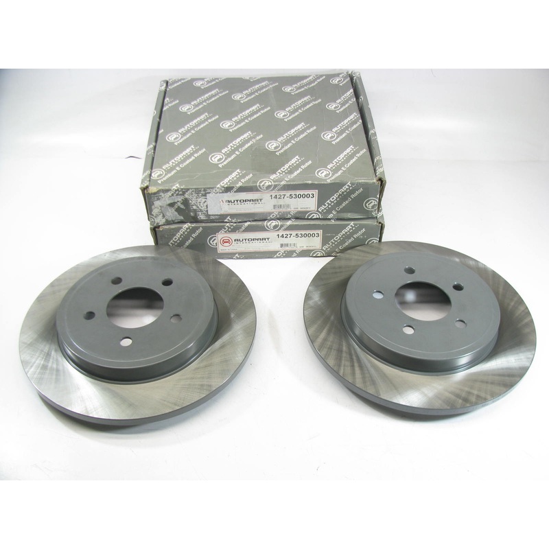 (2) Autopart International 1427-530003 Rear E-Coated Disc Brake Rotors PAIR