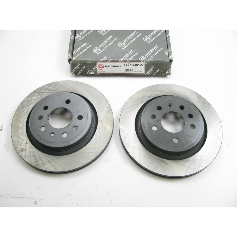 (2) Autopart International 1427-530127 Rear Disc Brake Rotor 2003-2011 Saab 9-3