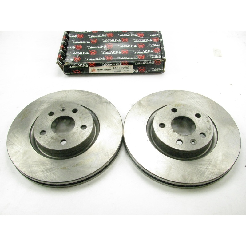 (2) Autopart Intl 1407-326031 Front Brake Rotors 2010-2011 Saab 9-5