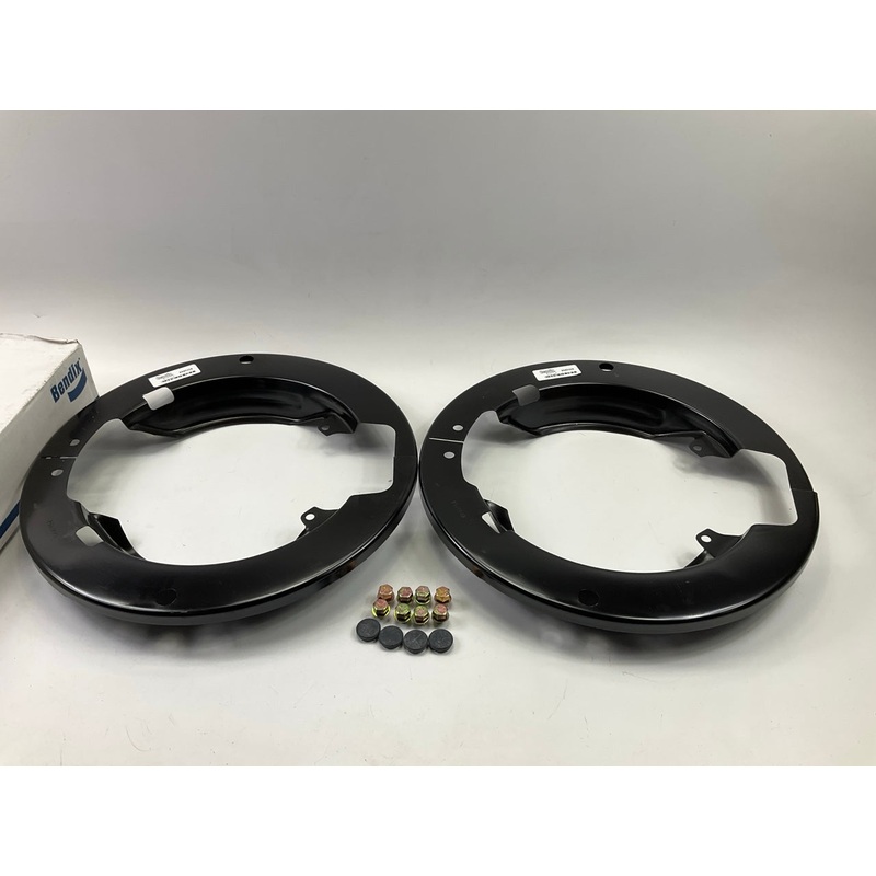 (2) Bendix 21464372 18.25'' Steel Brake Dust Shield Covers Eaton EB165 & ES165