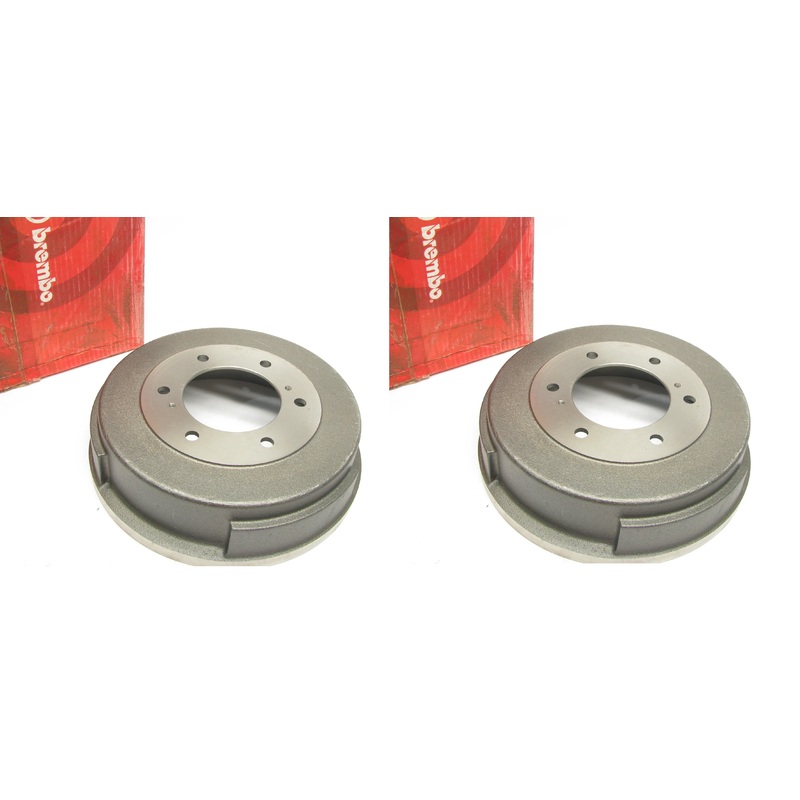 (2) Brembo 21084 REAR Brake Drums