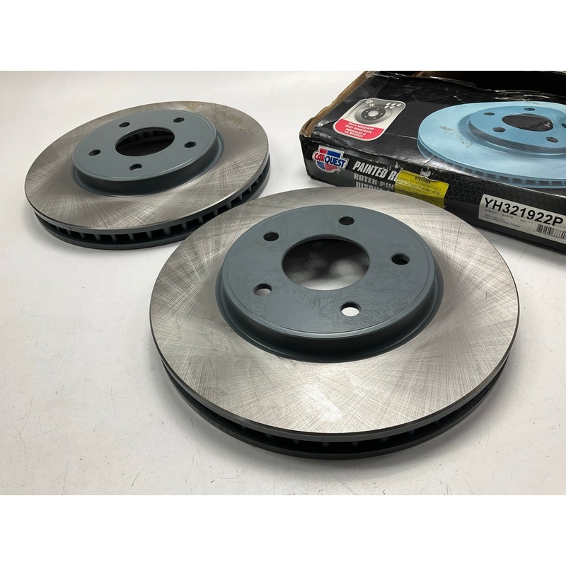 (2) Carquest YH321922P Front Disc Brake Rotor For 11-24 Nissan LEAF, 13-21 NV200