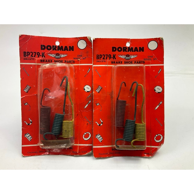 (2) Dorman BP279K Rear Brake Shoe Hardware Spring Kits For 1971-1972 Ford Pinto