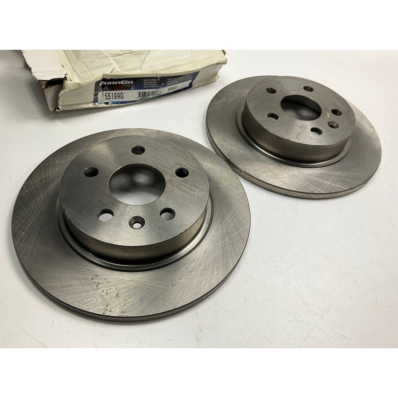 (2) Durago 55199G Rear Brake Rotor