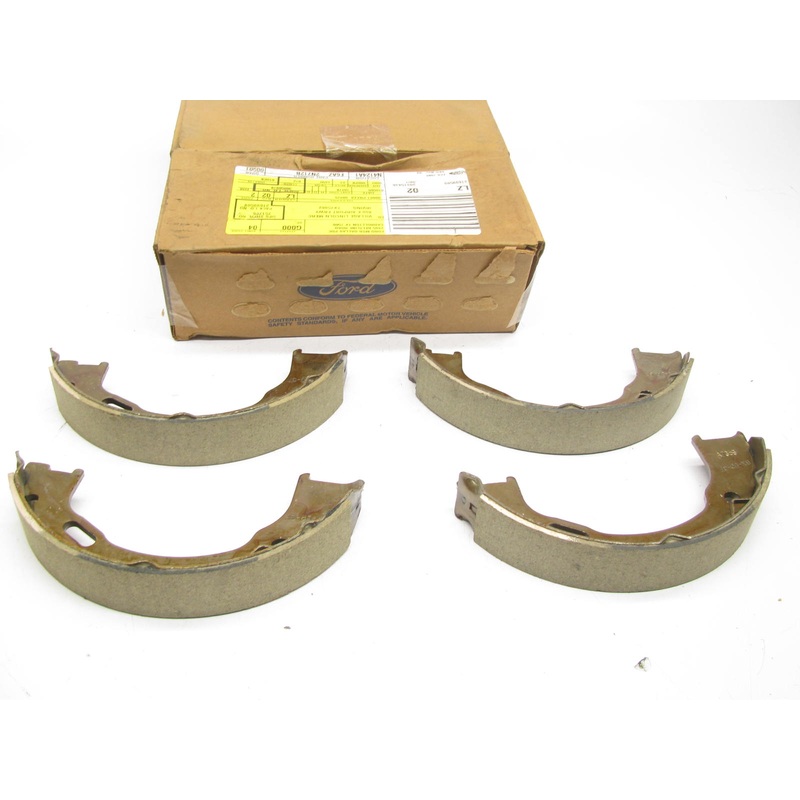 (2) Genuine OEM Ford PARKING Brake Shoes # F6AZ-2N712-B  (PAIR AS SHOWN)