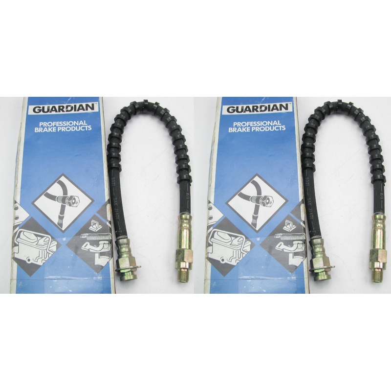 (2) Guardian 31-80013 Brake Hydraulic Hose - Front Left / Right - PAIR