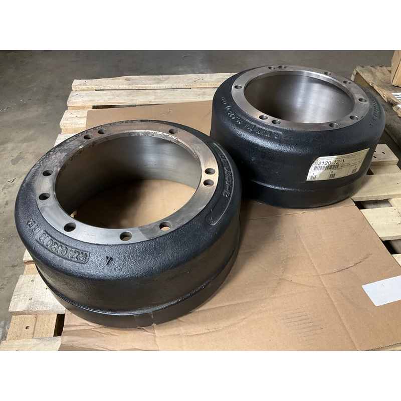(2) KIC 52120-12 Rear Brake Drums For 16.50'' X 7.00'' Brakes With 11.25'' Pilot