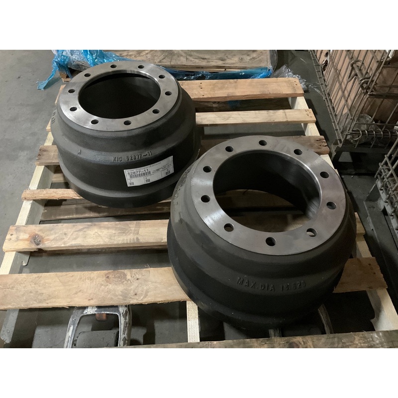 (2) KIC 52877-11 Brake Drum, Cast Iron, Outboard, 16.50''x7.00''  60876F, 16729