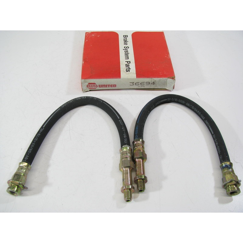 (2) Napa 36694 Brake Hydraulic Hose - Front