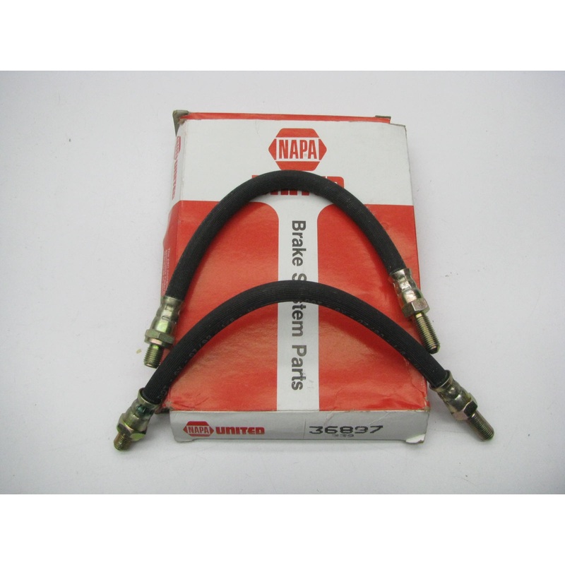 (2) Napa 36897 Brake Hydraulic Hose - Rear Left / Right